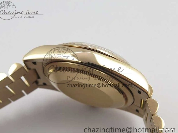 0111 Sophisticated Day-Date 36 RG 128239 Bp Maker Best Edition Silver Dial on RG President Bracelet 3132